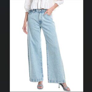 NEW HUDSON Jolene Wide Leg Jeans in Whip Smart for women 1125 6m3